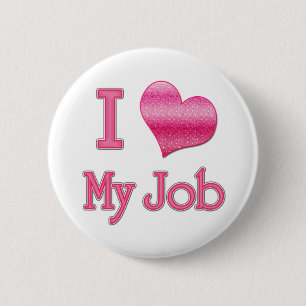 I Herz mein Job Button