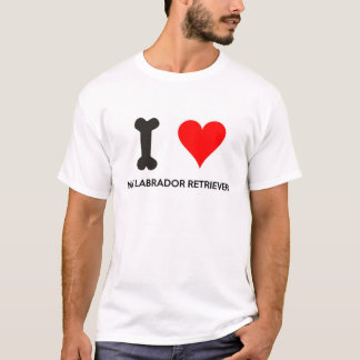 I Herz mein Labrador retriever T-Shirt