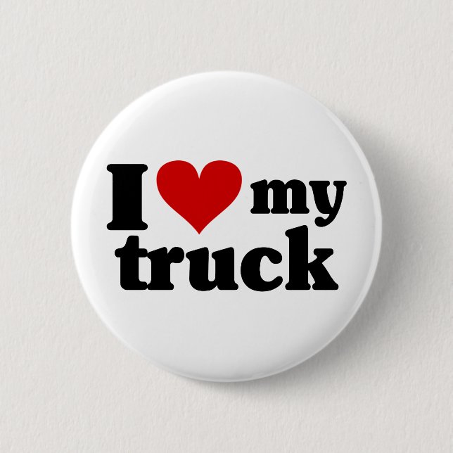 I Herz mein LKW Button (Vorderseite)