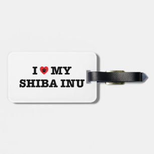 I Herz mein Shiba Inu Gepäckanhänger