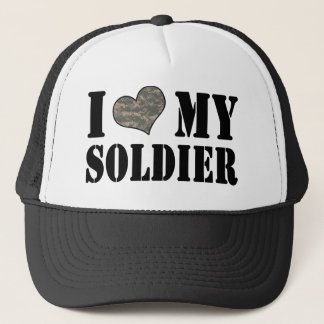 I Herz mein Soldat-Hut Truckerkappe
