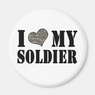 I Herz mein Soldat Magnet