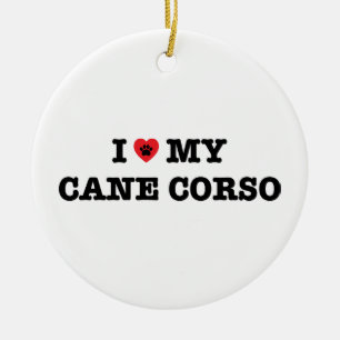 I Herz mein Stock Corso Keramikornament