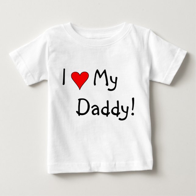 I Herz mein Vati! Baby T-shirt (Vorderseite)