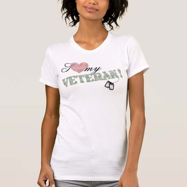 I Herz mein Veteran! T-Shirt (Vorderseite)