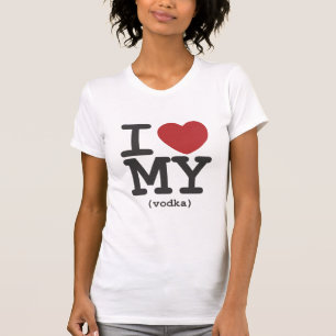 I Herz mein Wodka T-Shirt