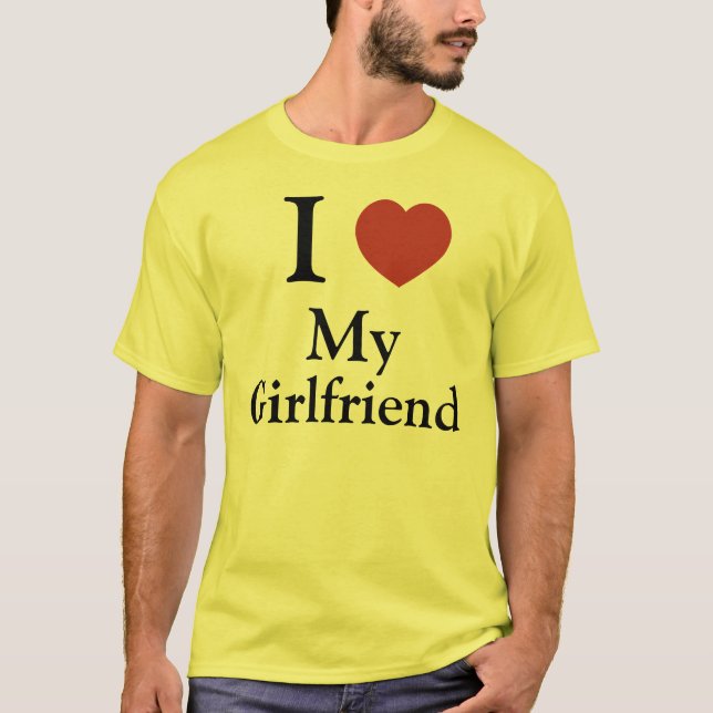 I Herz meine Freundin T-Shirt (Vorderseite)