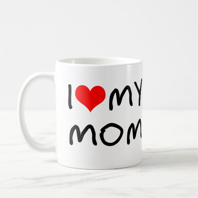 I Herz meine Mama Kaffeetasse (Links)