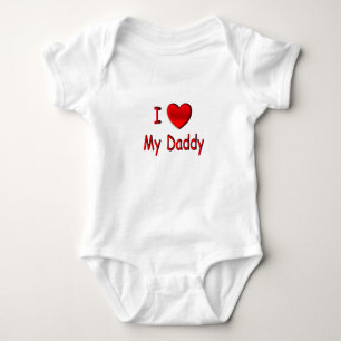 I Herz meine Vati-Raupe Baby Strampler