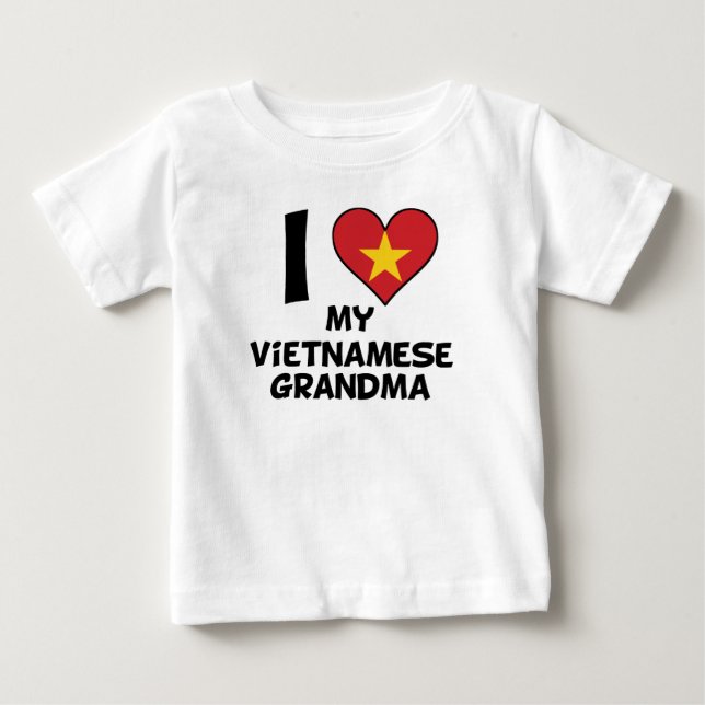 I Herz meine vietnamesische Großmutter Baby T-shirt (Vorderseite)