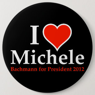 I Herz Michele Bachmann Button