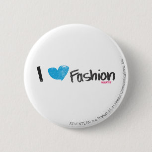 I Herz-Mode-Gelb Button