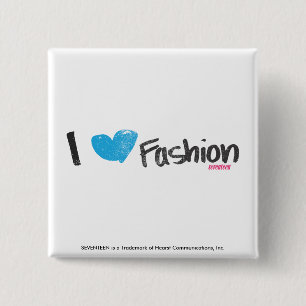 I Herz-Mode-Gelb Button