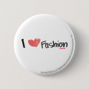 I Herz-Mode lila Button
