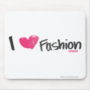 I Herz-Mode-Magenta Mousepad