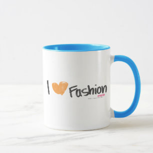 I Herz-Mode-Orange Tasse
