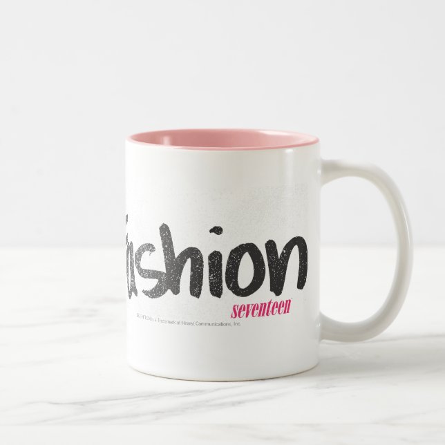 I Herz-Mode-Orange Zweifarbige Tasse (Rechts)