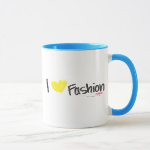 I Herz-Mode-Rosa Tasse
