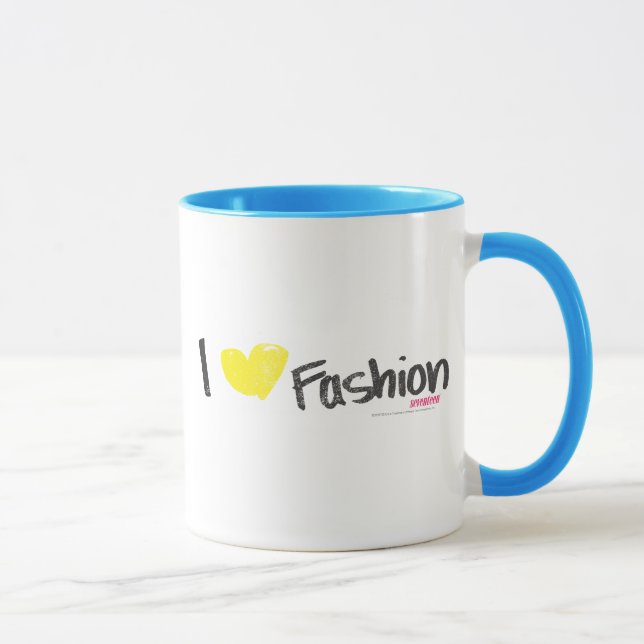 I Herz-Mode-Rosa Tasse (Rechts)