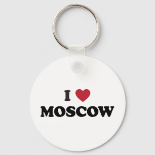 I Herz Moskau Russland Schlüsselanhänger
