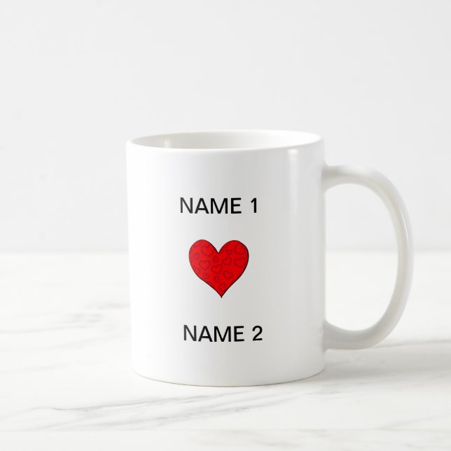 I Herz-Name Kaffeetasse (Rechts)