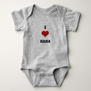 I Herz-Nana-Baby-Bodysuit Baby Strampler