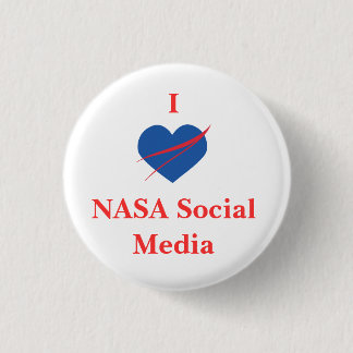 I Herz NASAsozialmediumknopf Button