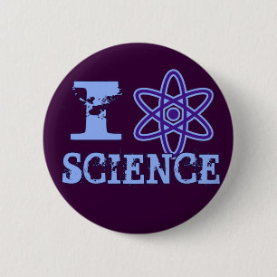I Herz-(oder Atomsymbol) Wissenschaft Button