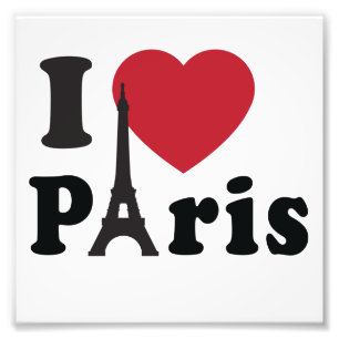 I Herz Paris Fotodruck