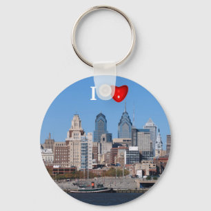 I Herz Philly Skyline, Nahaufnahme Schlüsselanhänger