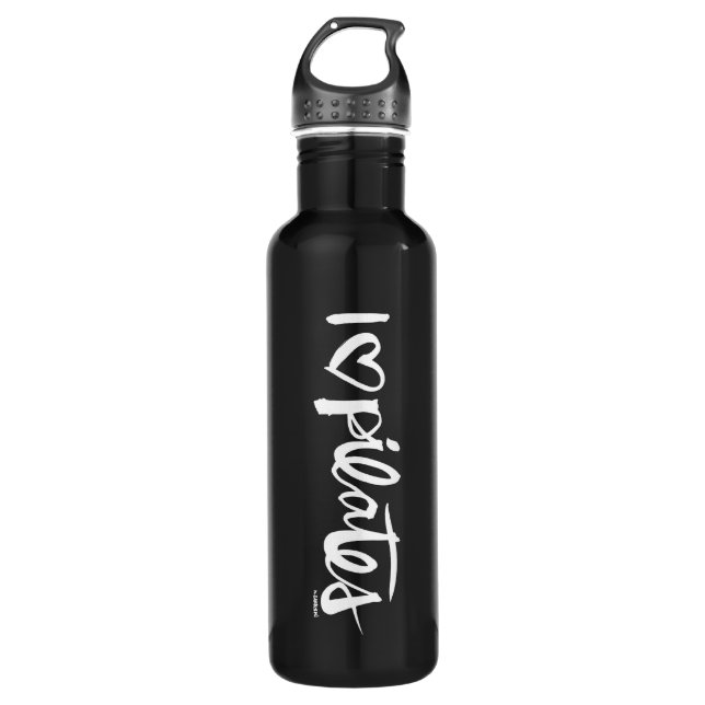 I Herz Pilates Trinkflasche (Vorderseite)