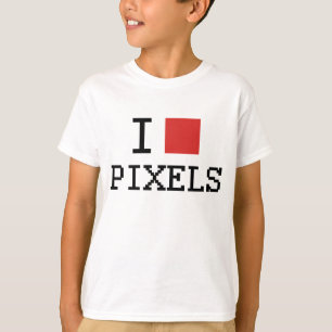 I Herz-Pixel scherzt der Liebe-Pixel-/I T - Shirt