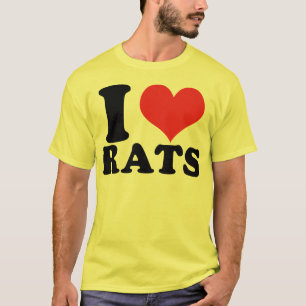 I Herz-Ratten grundlegend T-Shirt