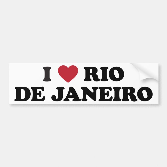 I Herz Rio de Janeiro Brasilien Autoaufkleber (Vorne)
