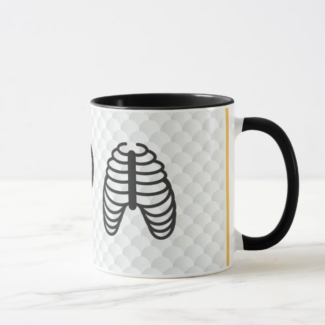 I Herz-Rippen-Knochen Tasse (Rechts)