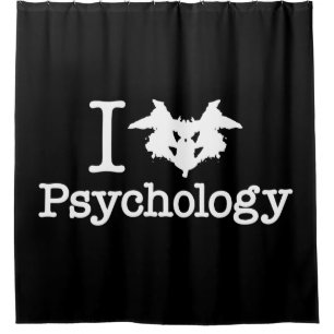 I Herz (Rorschach Inkblot) Psychologie Duschvorhang