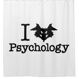I Herz (Rorschach Inkblot) Psychologie Duschvorhang