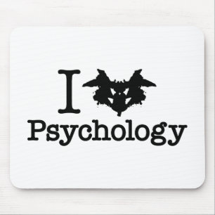 I Herz (Rorschach Inkblot) Psychologie Mousepad