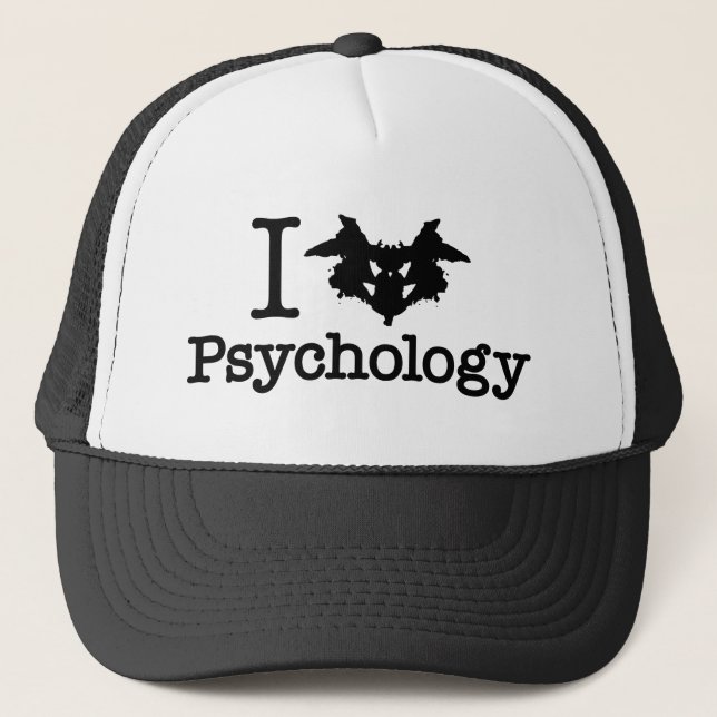 I Herz (Rorschach Inkblot) Psychologie Truckerkappe (Vorderseite)