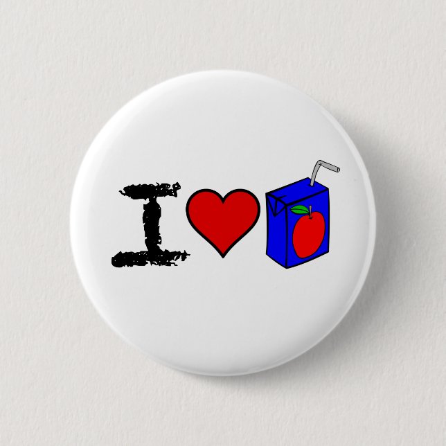 I Herz-Saft-Kästen Button (Vorderseite)