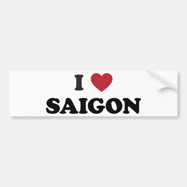 I Herz Saigon Vietnam Ho Chi Minh Stadt Autoaufkleber (Vorne)