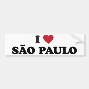 I Herz Sao-Paulo Brasilien Autoaufkleber