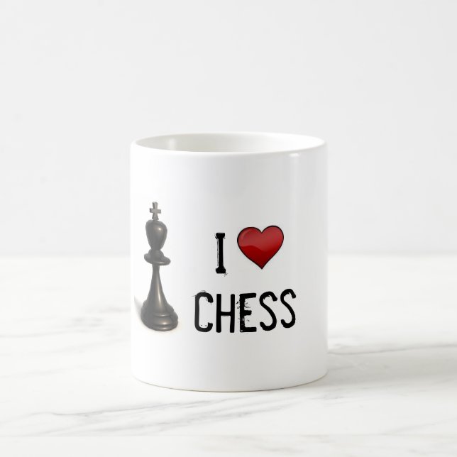 I Herz-Schach Kaffeetasse (Mittel)