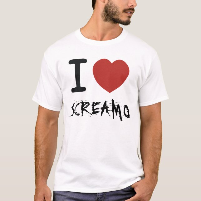 I Herz SCREAMO T-Shirt (Vorderseite)