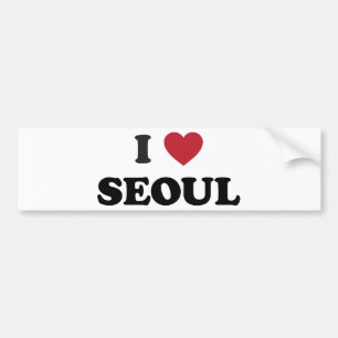 I Herz Seoul Südkorea Autoaufkleber