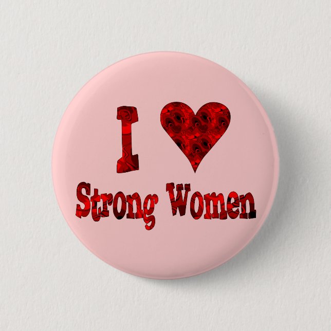 I Herz-starke Frauen Button (Vorderseite)