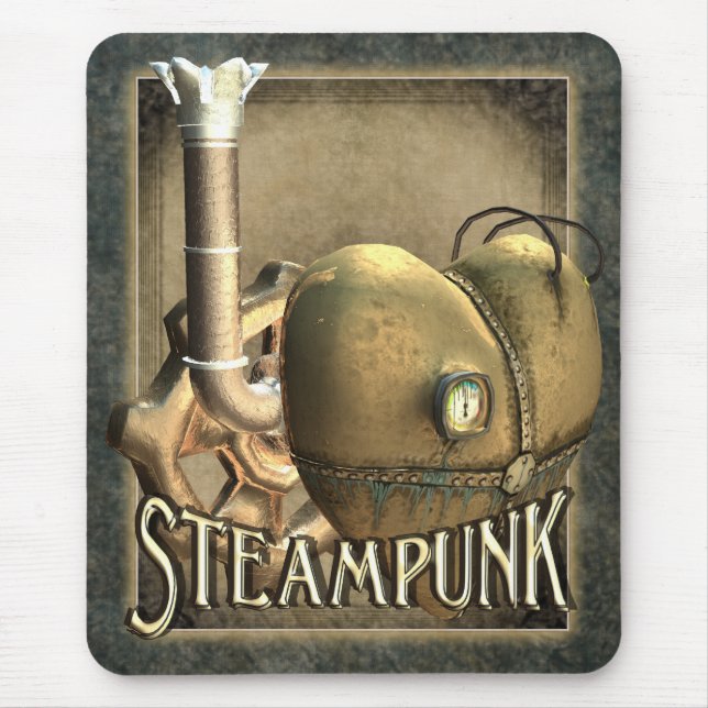 I Herz Steampunk Mousepad (Vorne)