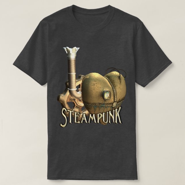 I Herz Steampunk T-Shirt (Design vorne)
