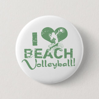 I Herz-Strand-Volleyball Button