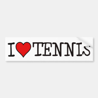I HERZ-TENNIS AUTOAUFKLEBER
